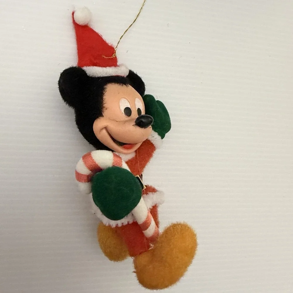 Vintage Flocked Mickey Mouse